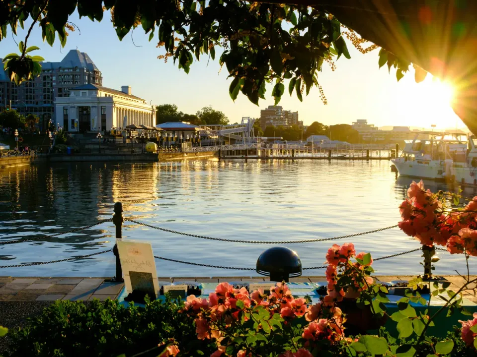 Inner Harbour at sunset, Victoria BC